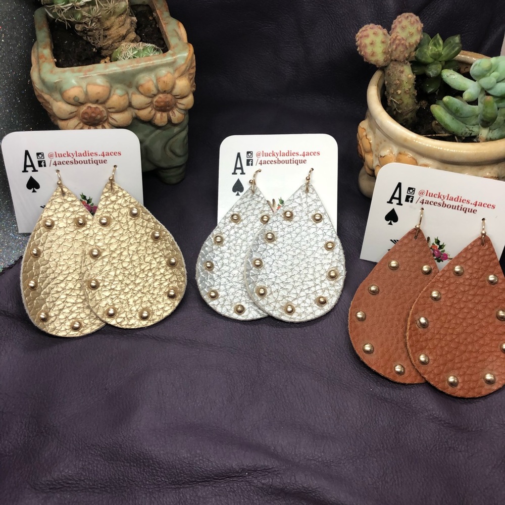 💧Sale Studded Tear Drop Fashion Jewelry Earrings